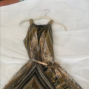 BCBG Max Azria Elegant Multicolor Patterned Dress